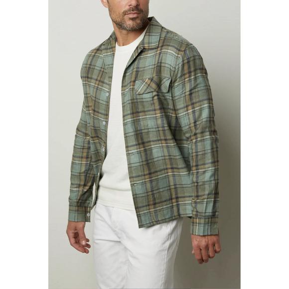 NEW VELVET BY GRAHAM & SPENCER timothy plaid shirt in multi - Picture 2 of 3